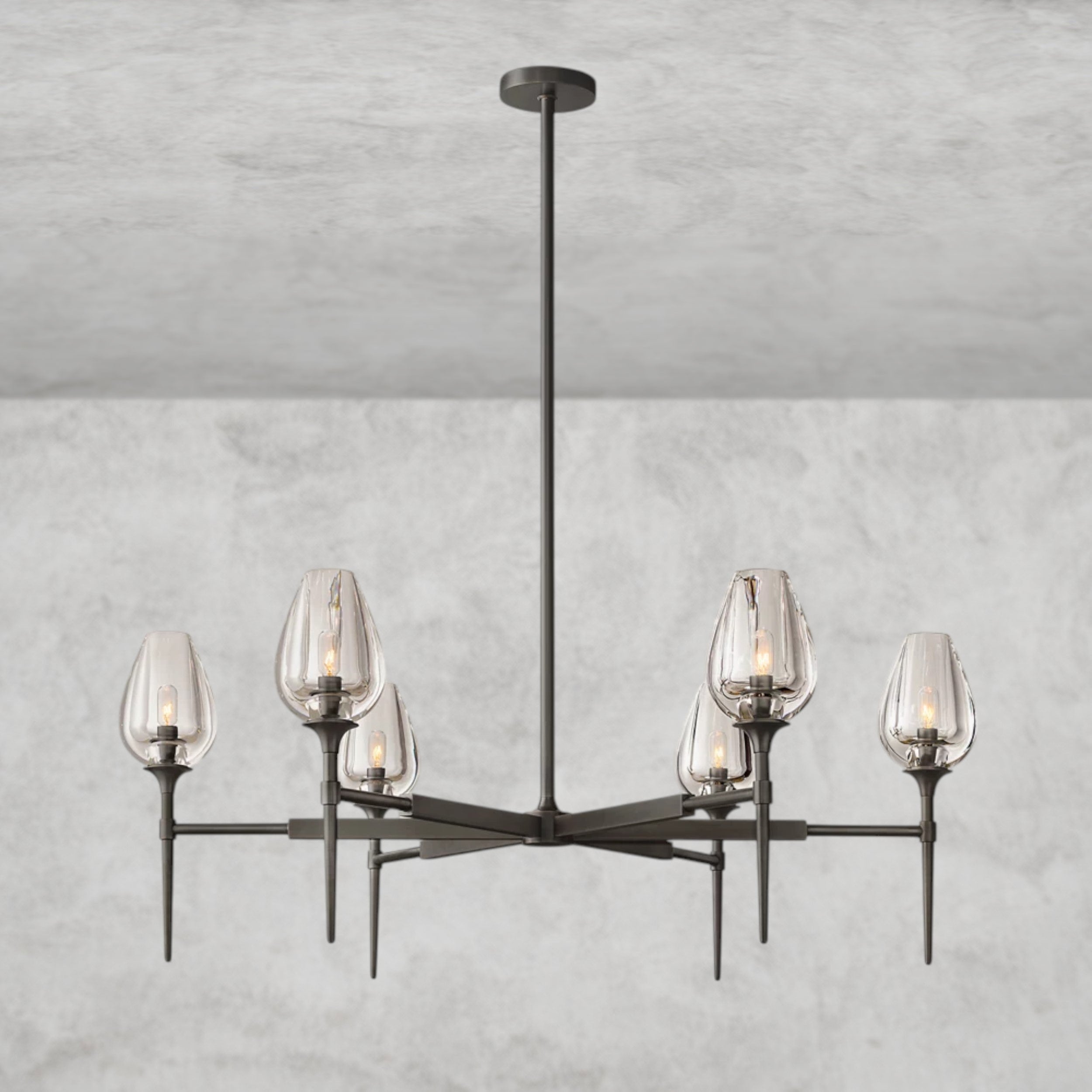 TULIP ROUND CHANDELIER 27", 42", 54"